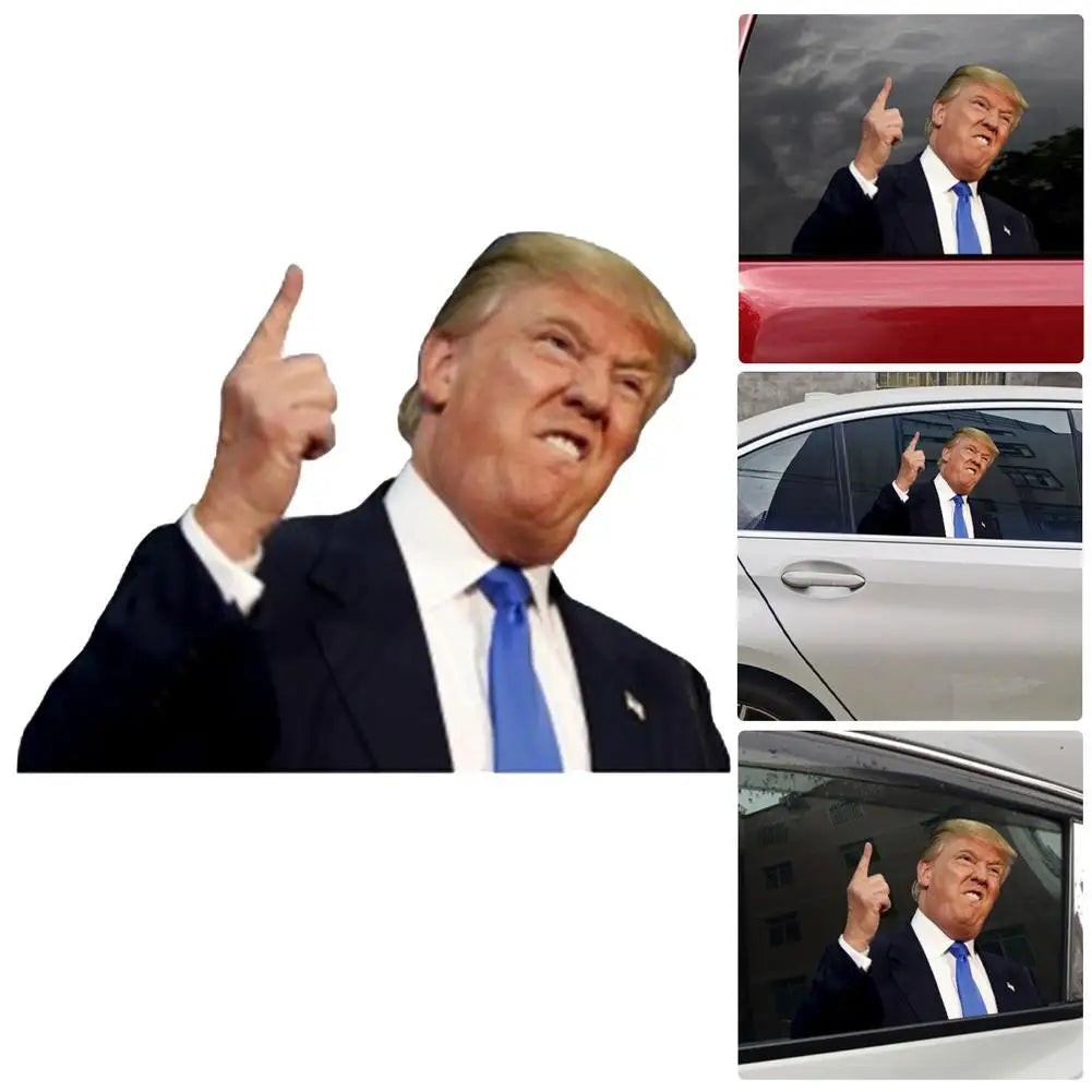 Trump Icon Waterproof Car Window Decal - Presidential Support Sticker