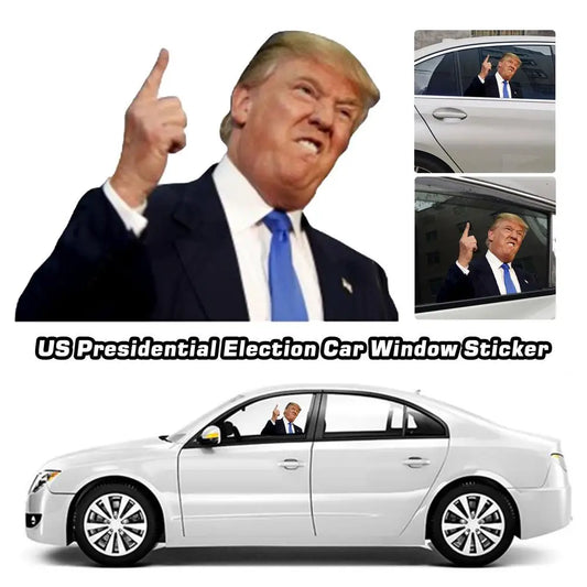 Trump Icon Waterproof Car Window Decal - Presidential Support Sticker