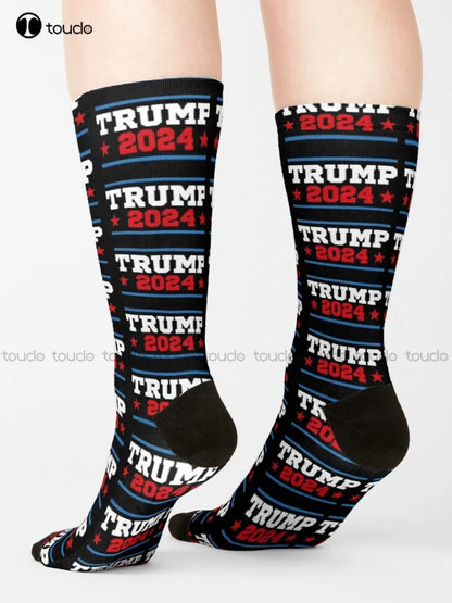 Trump 2024 MAGA Flag Socks - Custom Unisex Socks