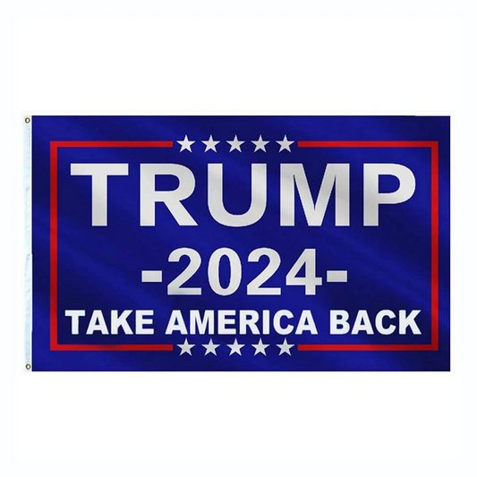 Donald Trump 2024 Flag - Take America Back Campaign Banner