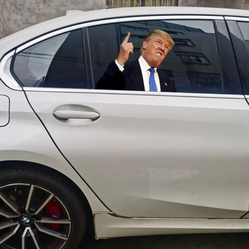 Trump Icon Waterproof Car Window Decal - Presidential Support Sticker