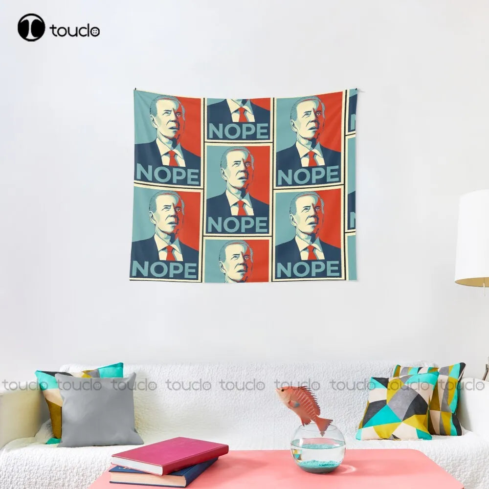 Anti-Biden Humorous Conservative Tapestry - Wall Hanging Decor