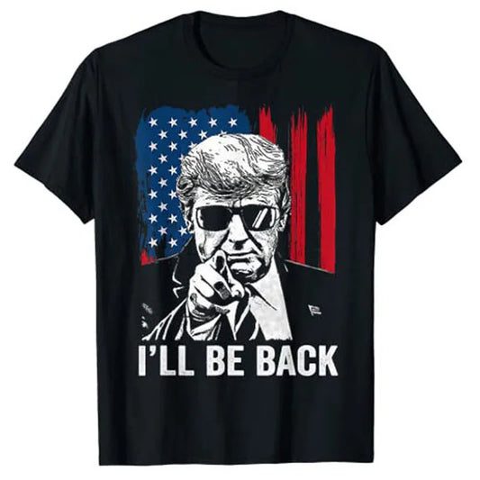 Trump 2024 'I'll Be Back' Campaign Tee - Unisex Supporter T-Shirt