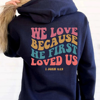 Faith-Inspired Women's Hoodie - Retro Bible Verse Christian Pullover Hoodie