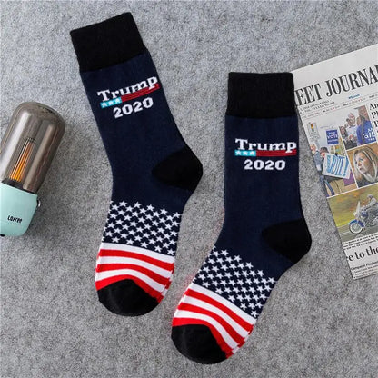 Trump 2024 American Flag Unisex Dress Socks