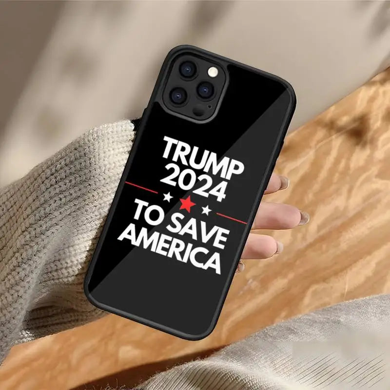 iPhone Case for All Models - Trump 2024 - To Save America - Shockproof Design