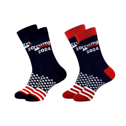 Trump 2024 American Flag Unisex Dress Socks