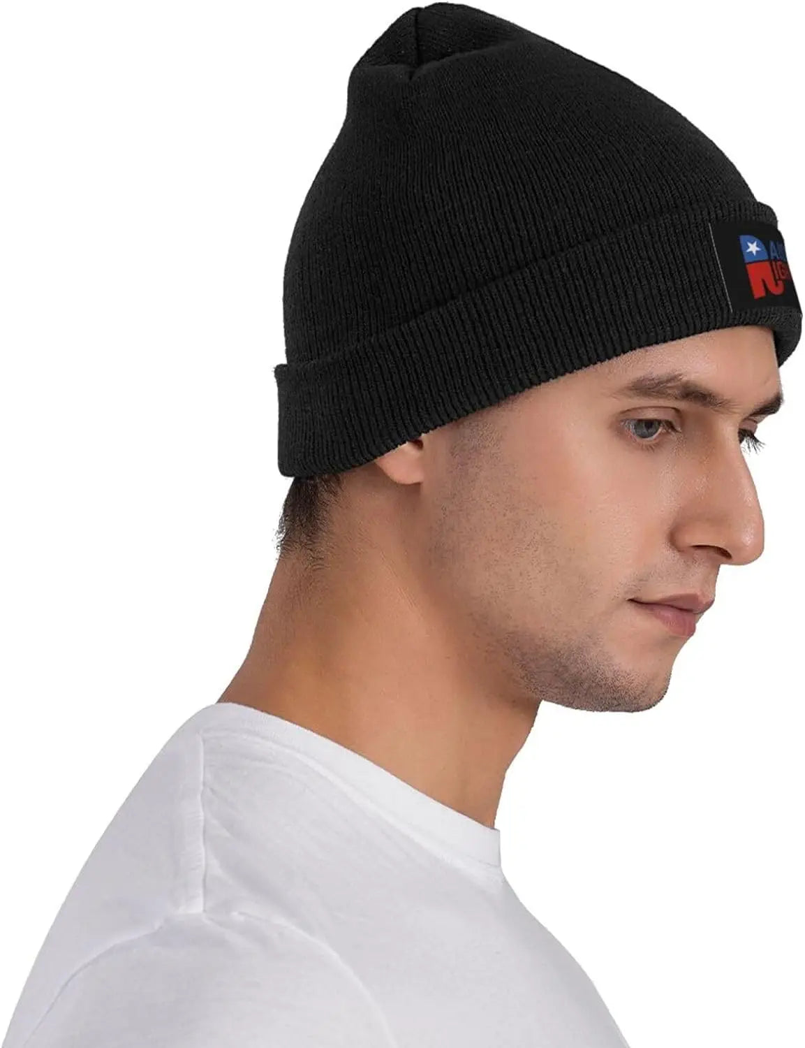 Raised Right Republican Beanie - Chunky Knit Winter Hat for Men & Women