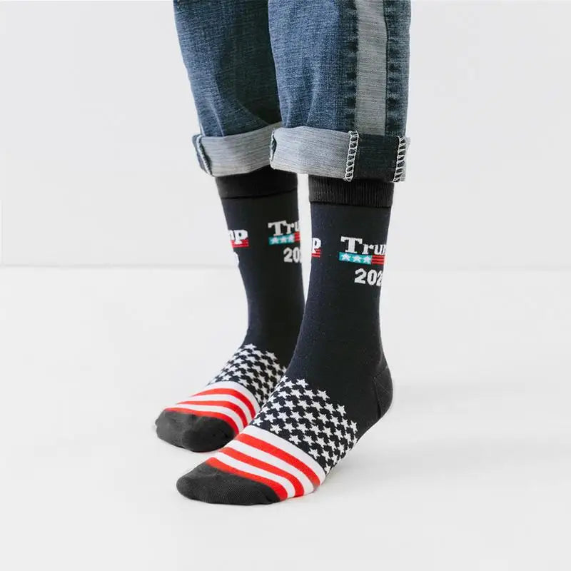 Trump 2024 American Flag Unisex Dress Socks