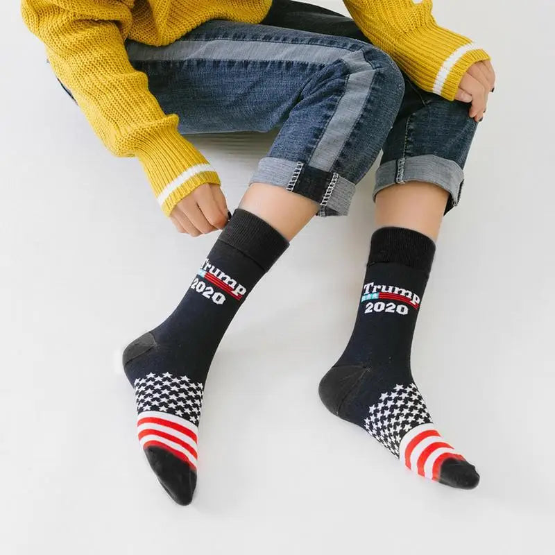 Trump 2024 American Flag Unisex Dress Socks