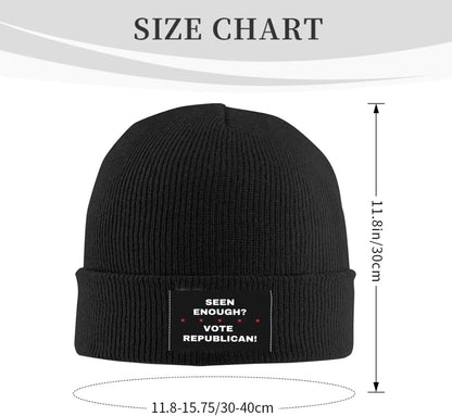 Vote Red Knit Beanie - Warm Winter Cap with Bold Republican Message