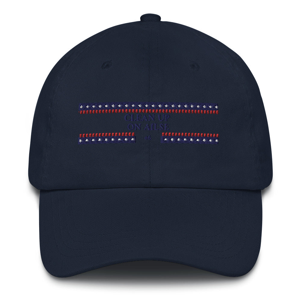 Clean Up on Aisle 46 Humorous Political Hat - Satirical Cap